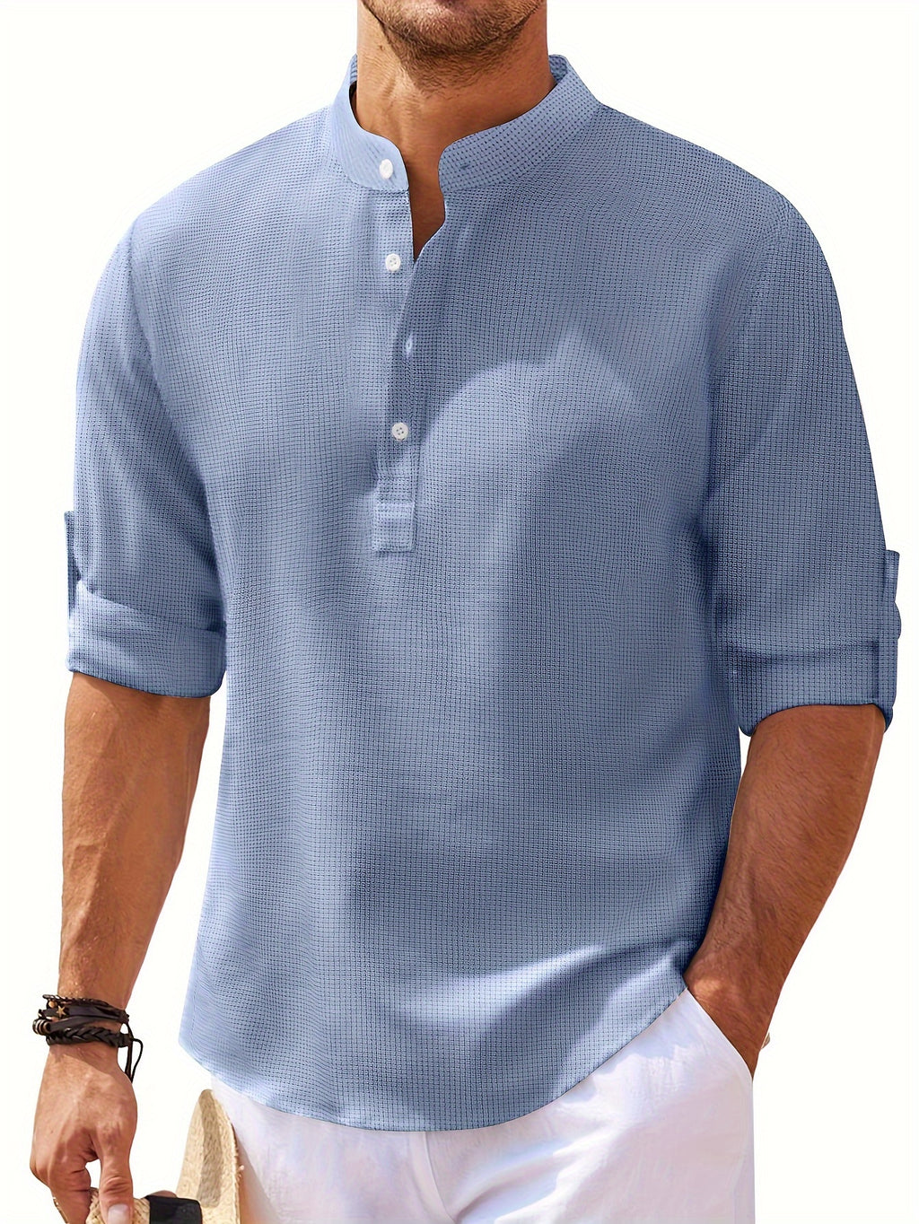 Vintage Plaid Men's Shirt for Spring/Fall: Durable, Casual Elegance with Comfort Fit