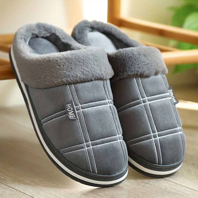 Luxurious Mens Plush Slippers