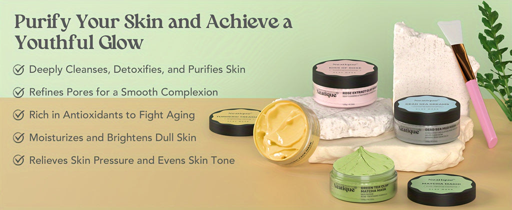 Neatique Face Masks Skincare Set unisex