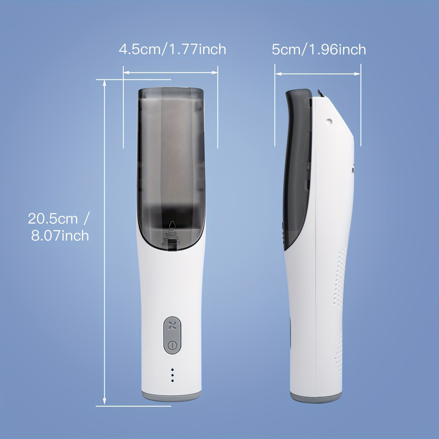 Professional Rechargeable Body Hair Trimmer Kit - Ultra Quiet, Auto Sucking, Smart Vacuum