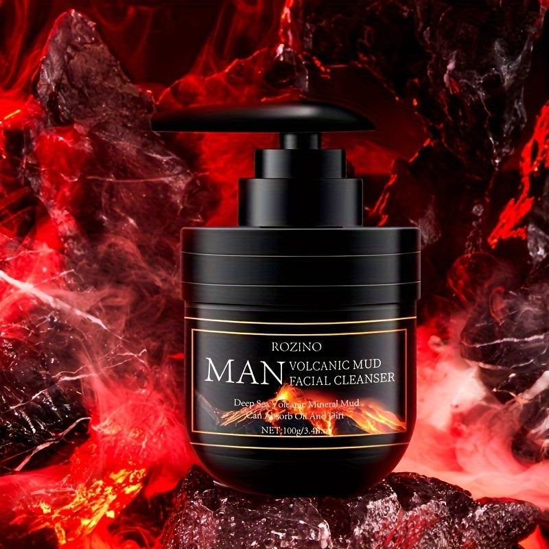 100g Rozino for Man Volcanic Mud Facial Cleanser