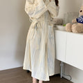 Elegant Ombre Stripe Print Night Robes