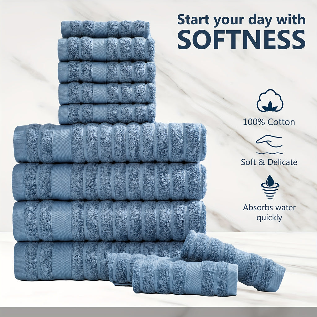 12pcs Towels Set