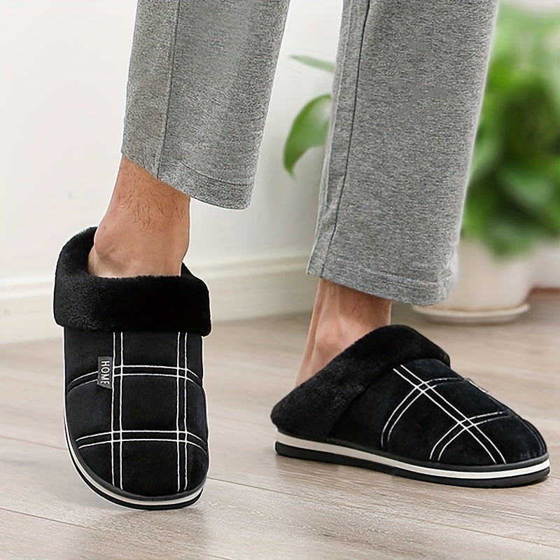 Luxurious Mens Plush Slippers