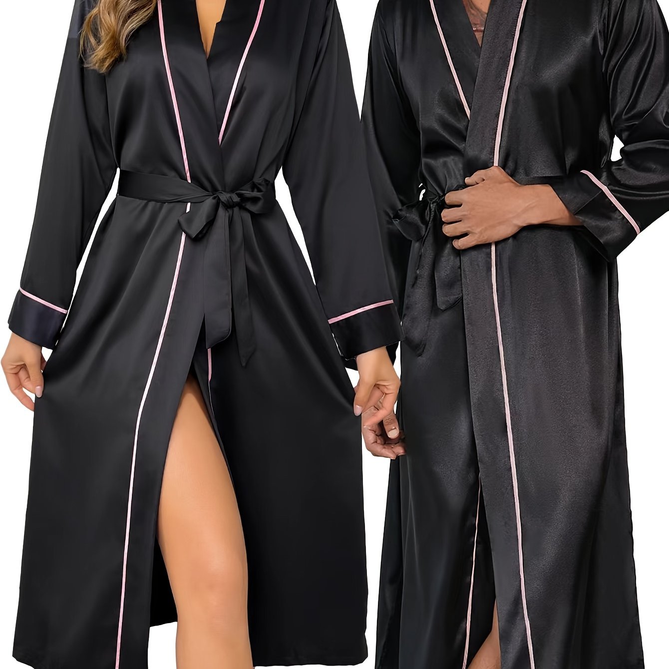 Couple's Matching Satin Robes