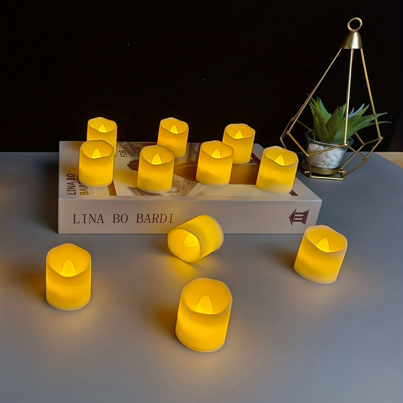 2/4/6pcs LED Lights Electronic Candles, 1.5-inch Night Light