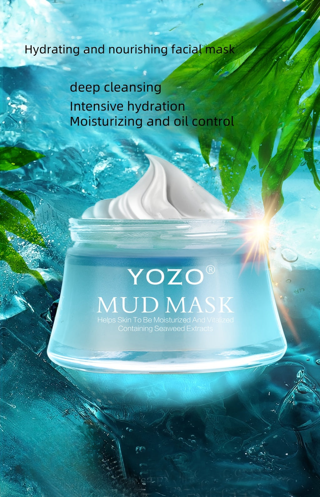 3.88oz Deep Cleansing Mud Mask, Niacinamide & Centella Asiatica Formula Unisex