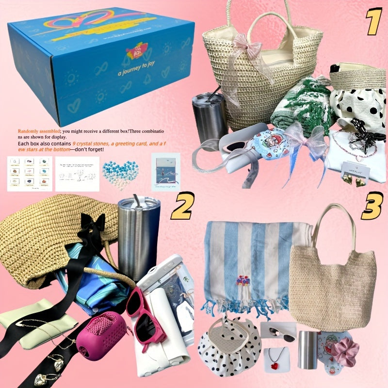 14-Piece Gift Basket for Women: Cozy Blanket, Self-Care Essentials and More