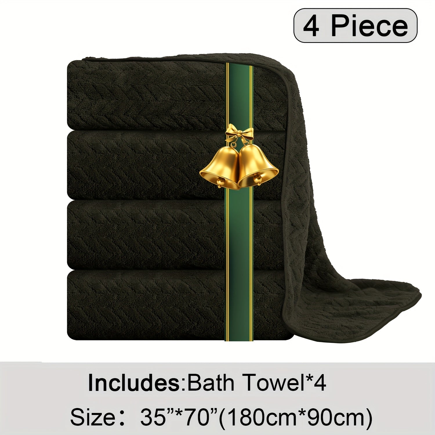 Oversized Bath Towels Set Microfiber
