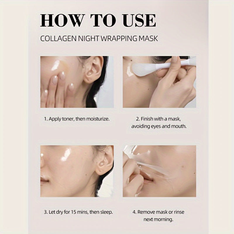 DONBUKLL Collagen Overnight Wrapping Peel Off Facial Mask Pack