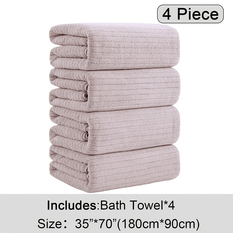 4 Pack Oversized Bath Towels Set