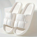 Elegant Women's Pillow Slides - Cushioned, Non-slip Footwear