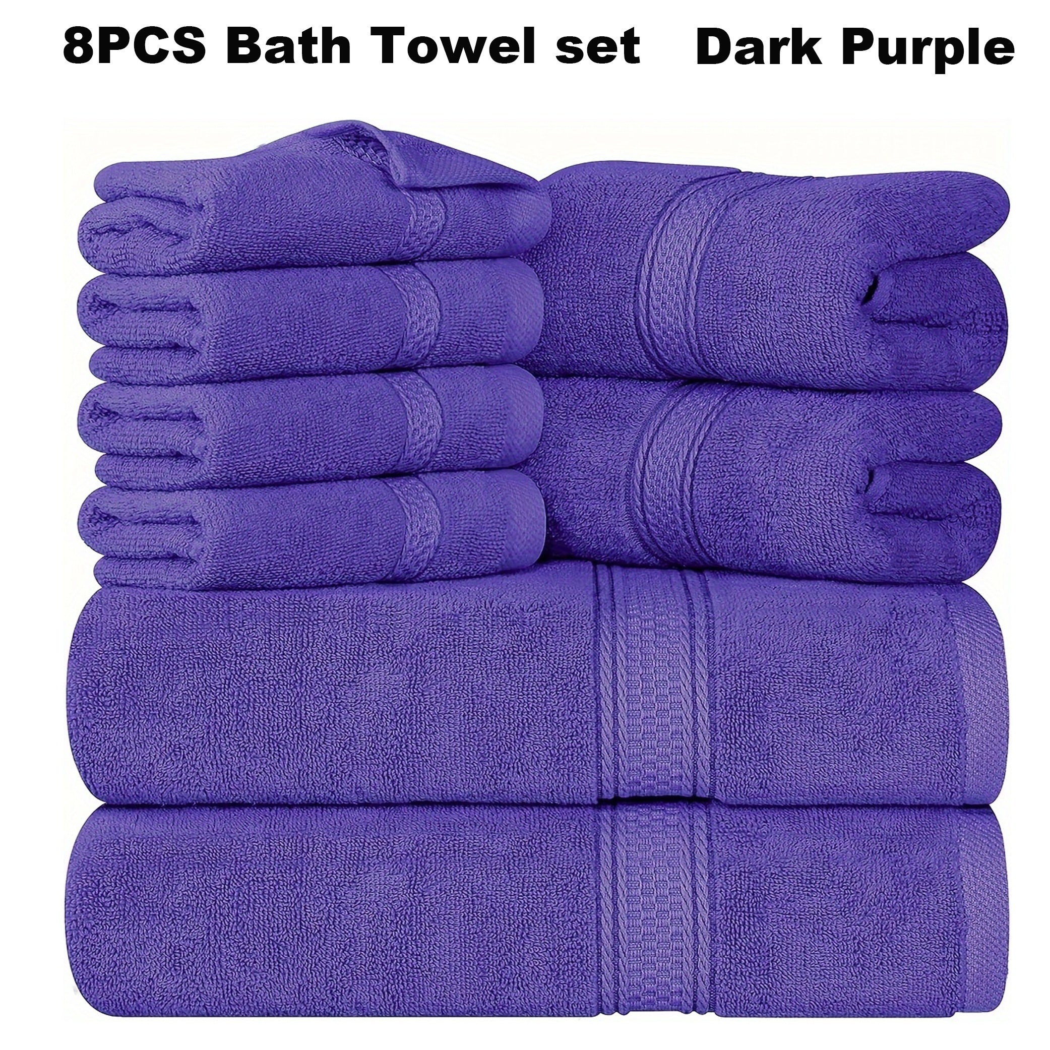 16pcs/8pcs Luxurious Soft Towel Set | 4 Bath Towels, 4 Hand Towels, 8 Washcloths