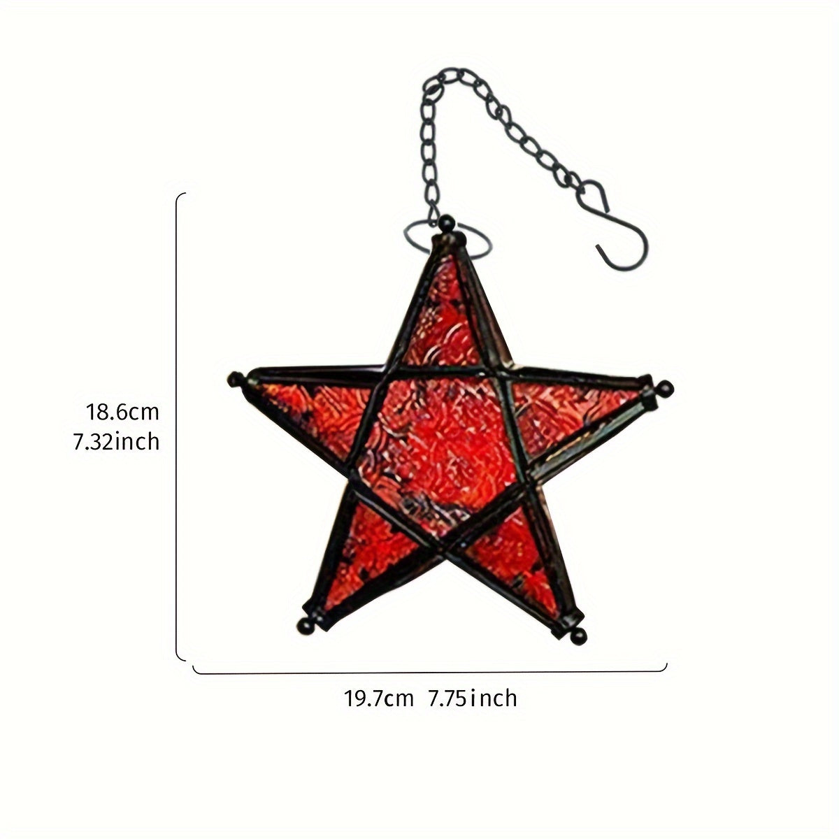 1pc, European Retro Style Color Windproof Glass Candle Holder