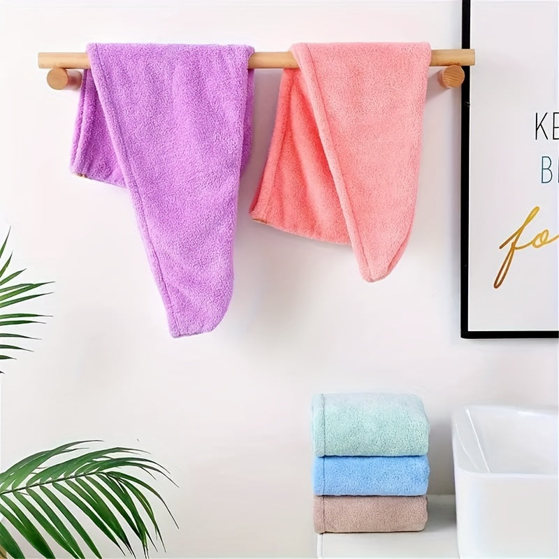 Microfiber Hair Towel Quick Drying Hair Wrap Towel