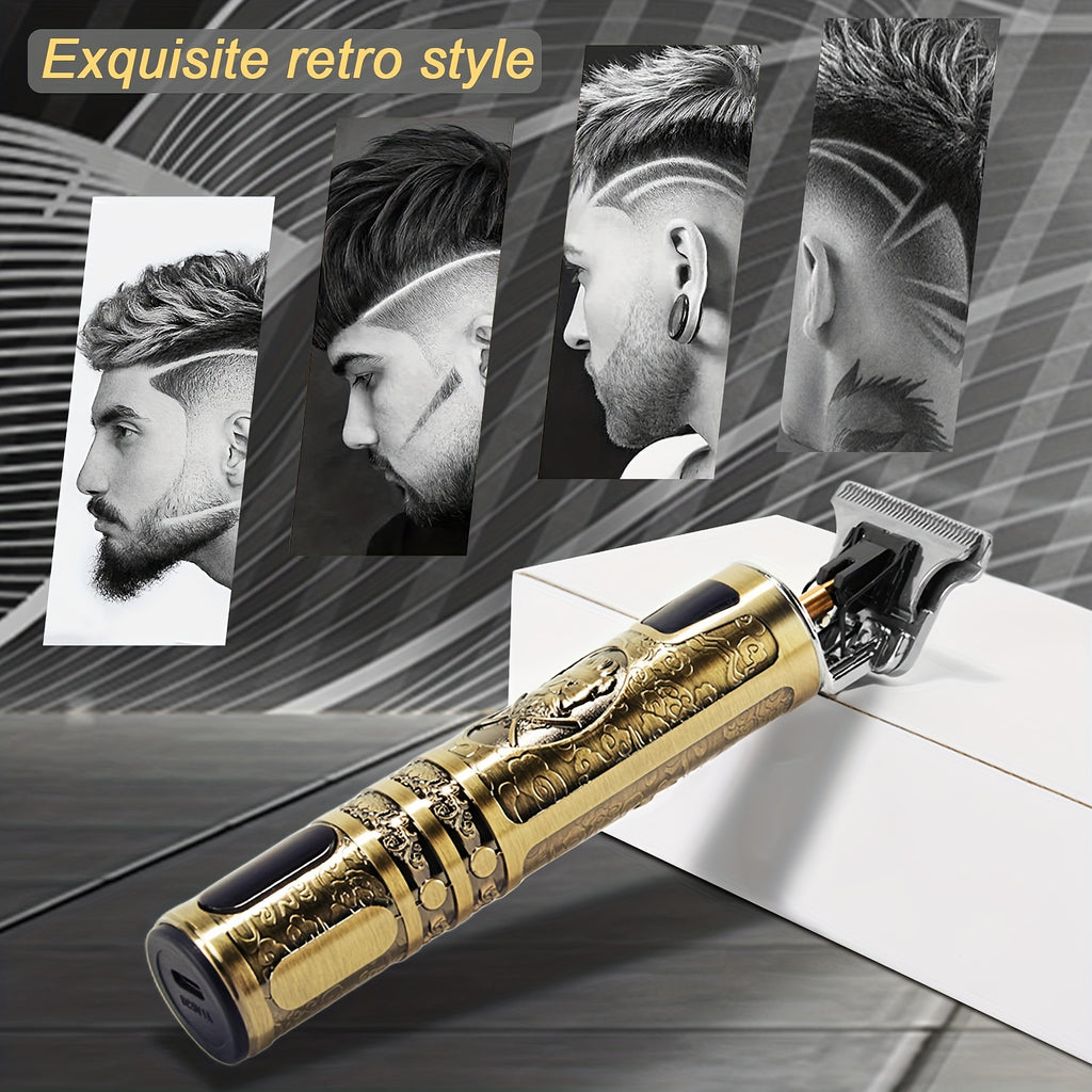 Men's Electric Shaver with LED Display, Hair Clipper, Trimmer, Beard Trimmer Wireless