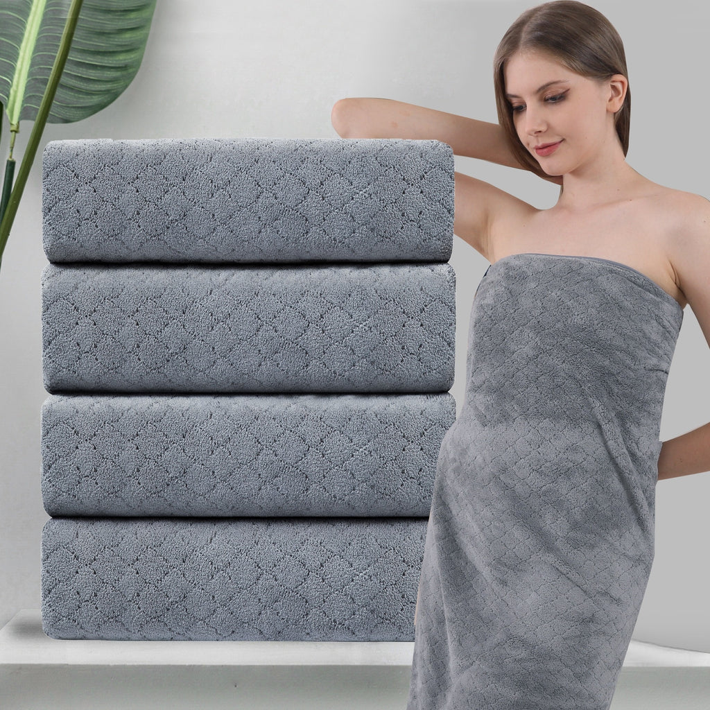 Extra Large Bath Towel Microfiber Set
