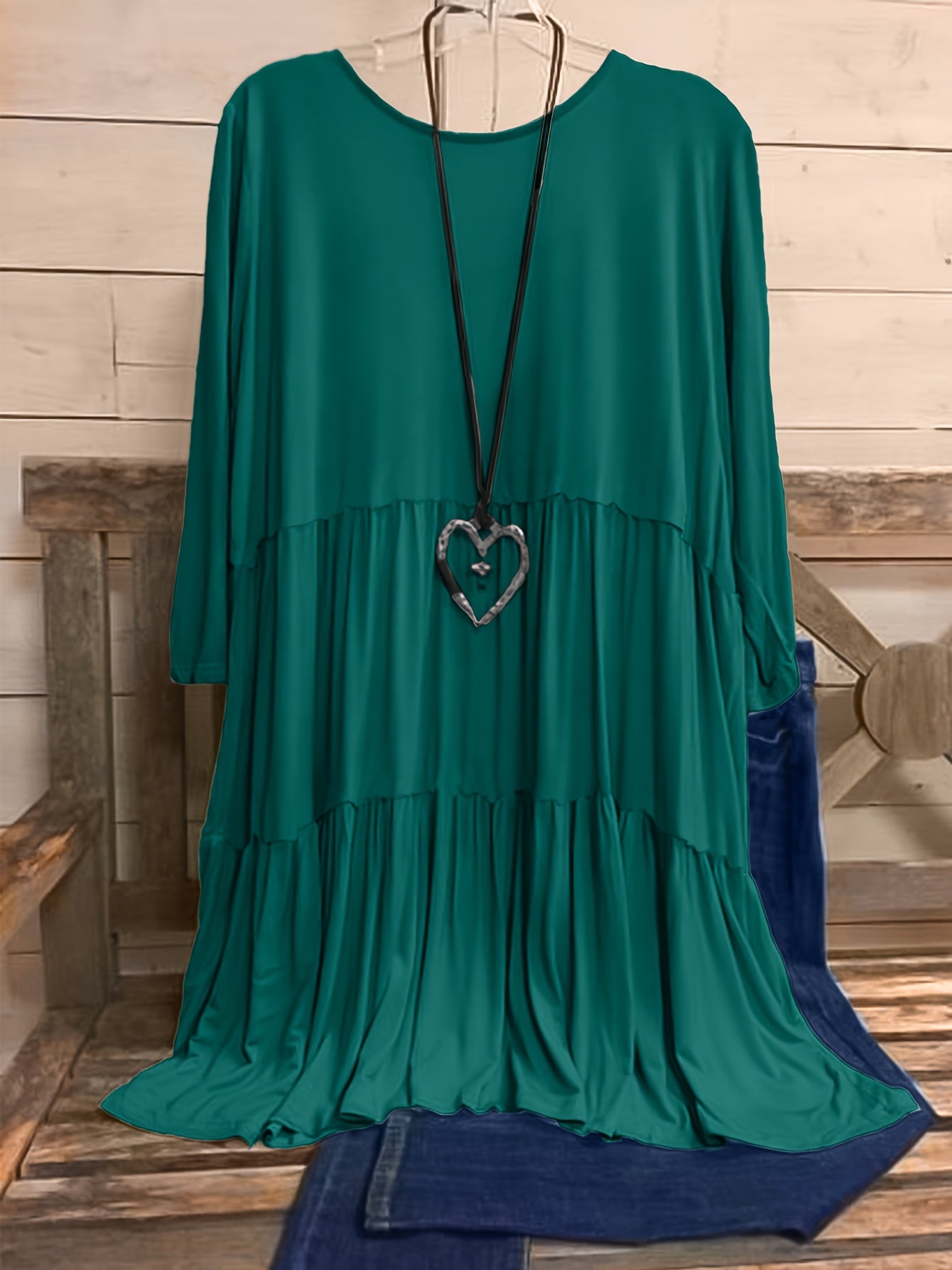 Plus Size Women's Chic Smock Dress