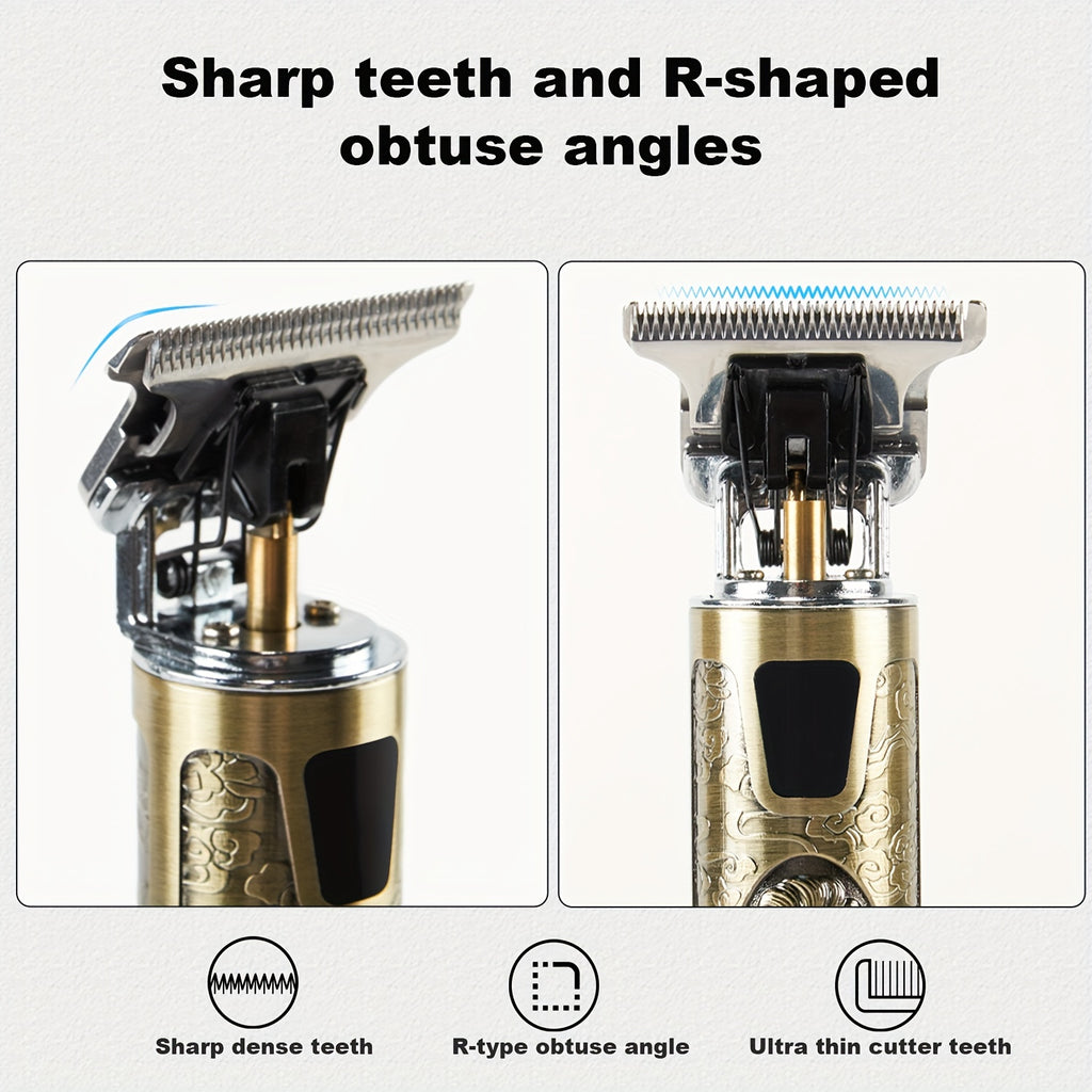 Men's Electric Shaver with LED Display, Hair Clipper, Trimmer, Beard Trimmer Wireless