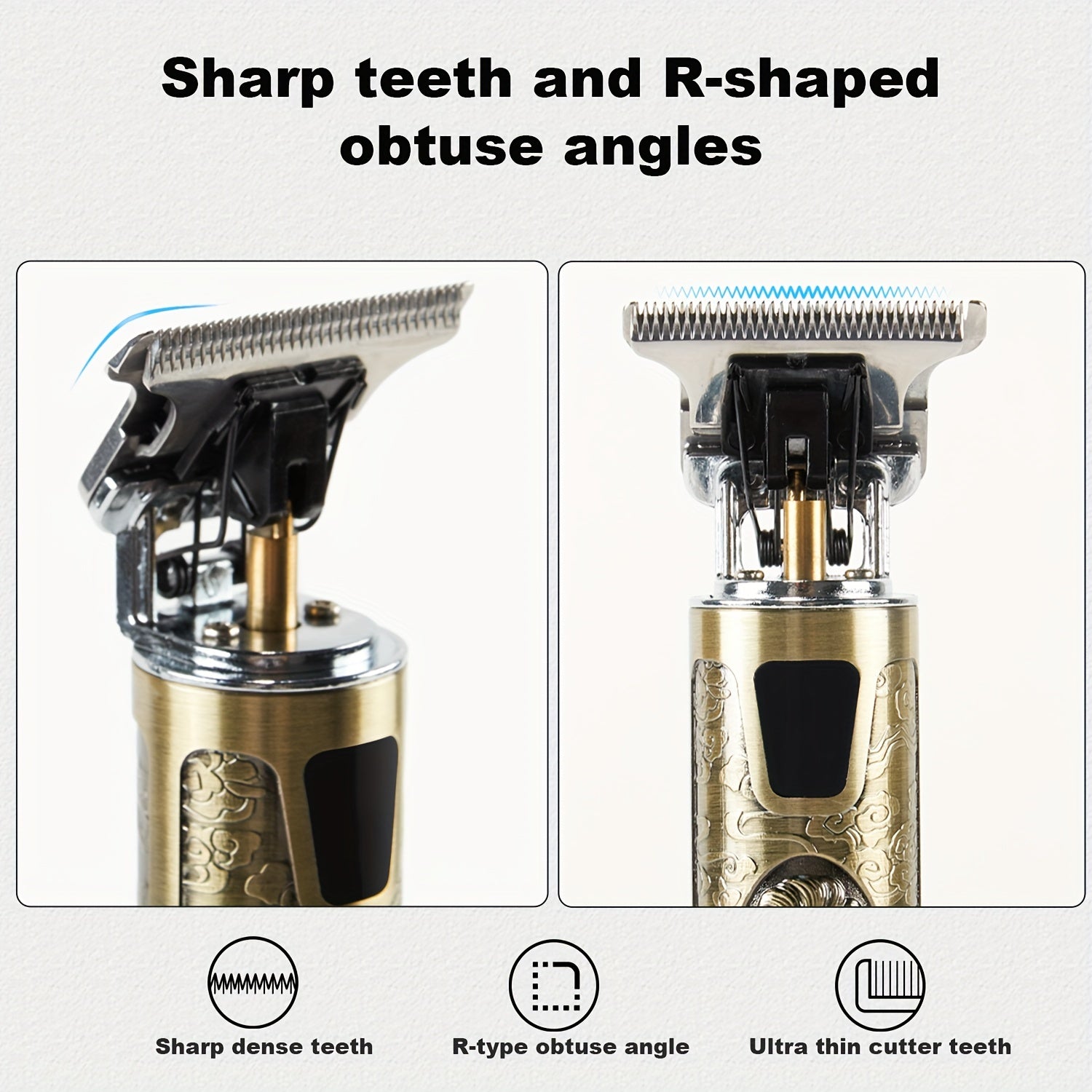 Men's Electric Shaver with LED Display, Hair Clipper, Trimmer, Beard Trimmer Wireless
