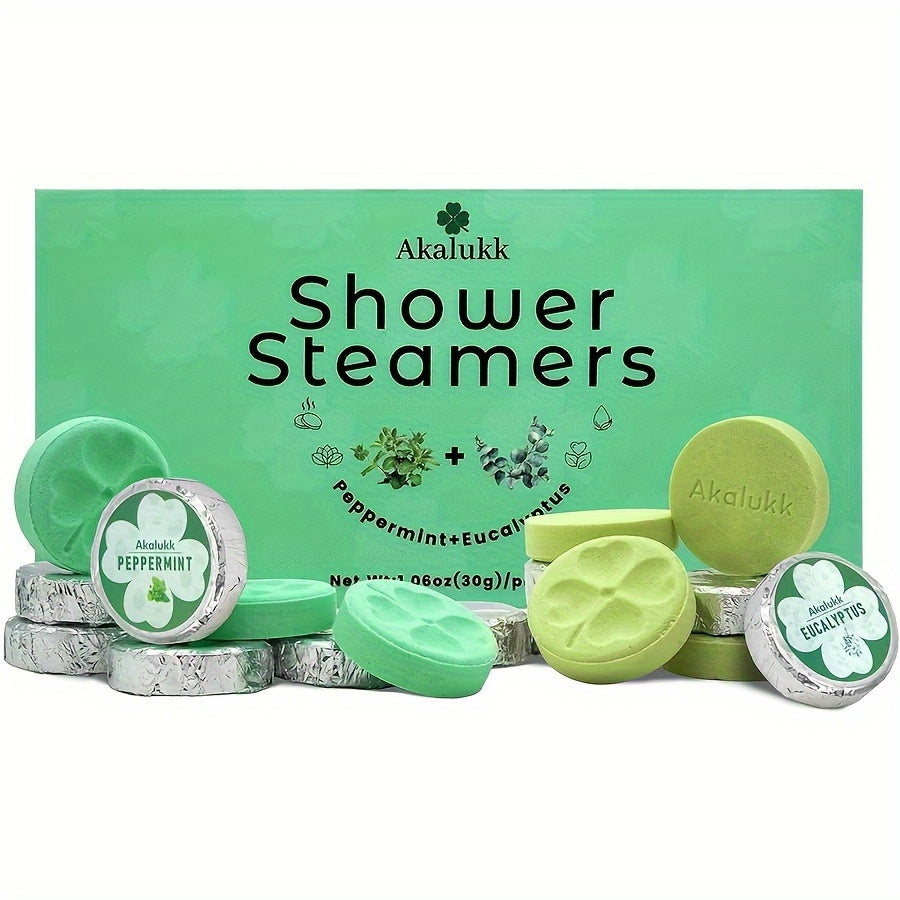 8 Packs Peppermint Aromatherapy Shower Steamers