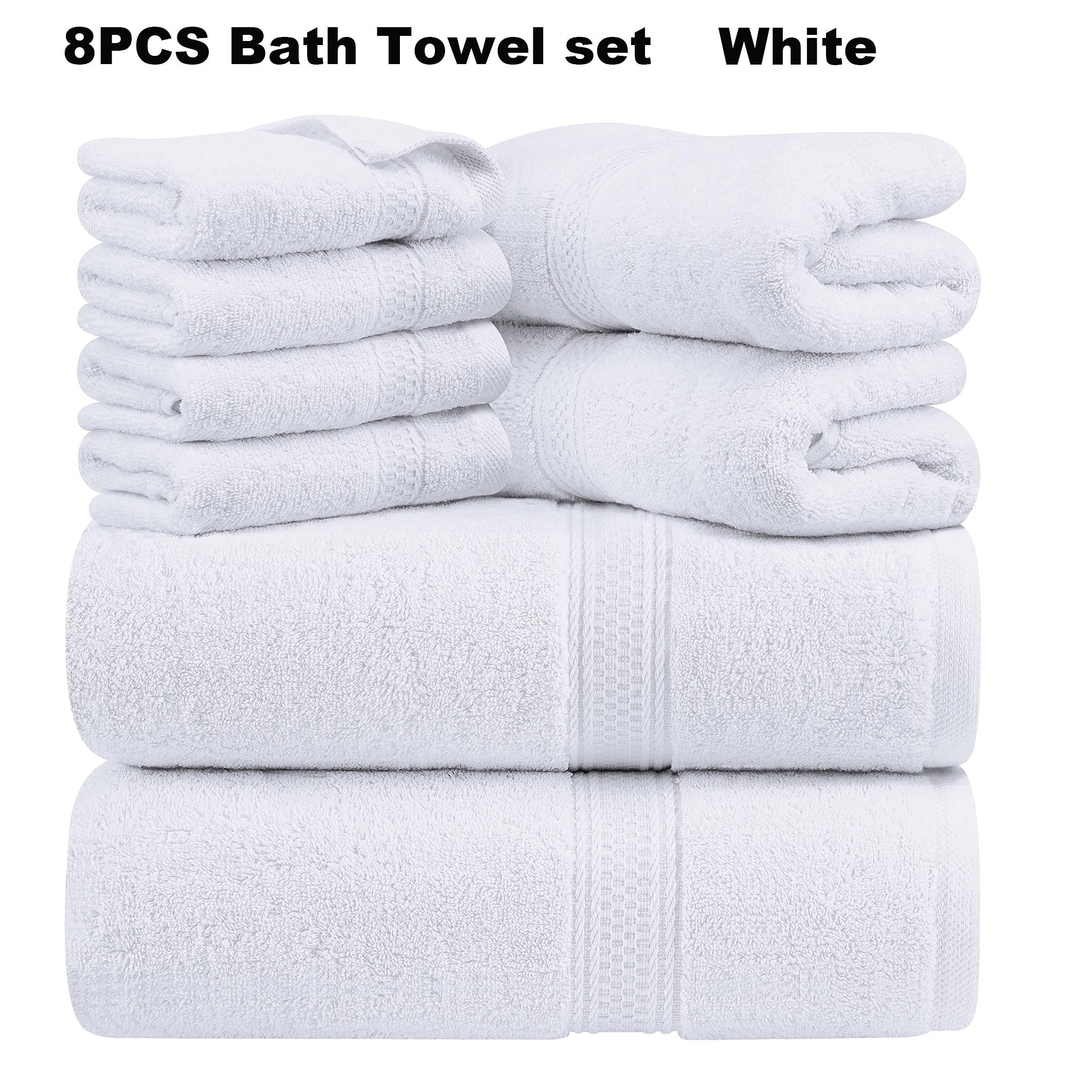 16pcs/8pcs Luxurious Soft Towel Set | 4 Bath Towels, 4 Hand Towels, 8 Washcloths