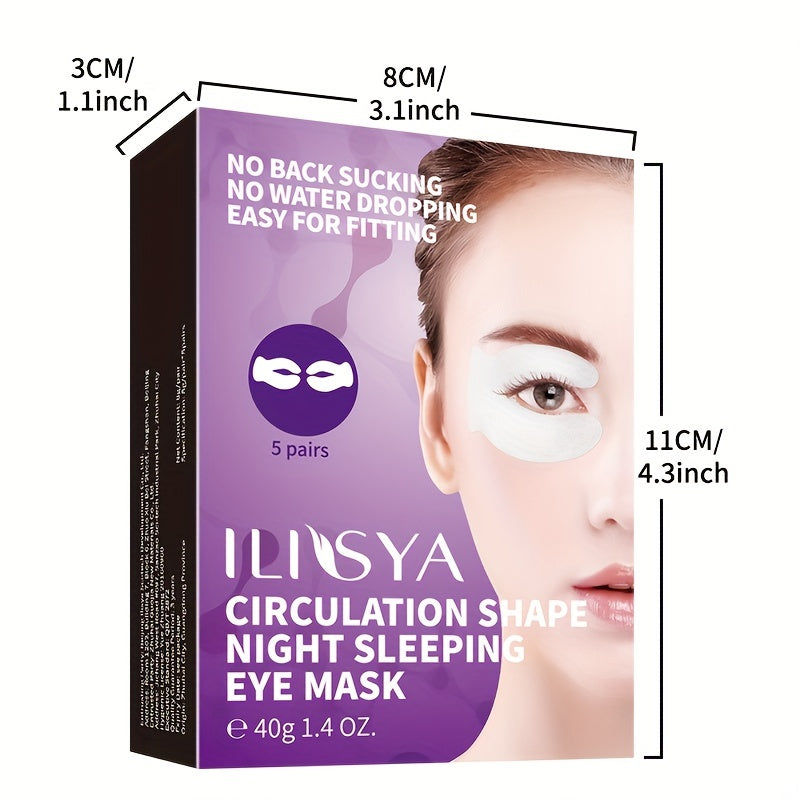 ILISYA C Circulating Eye Mask - 5 Pairs, Moisturizing and Firm, Suitable for a Variety of Skin Types