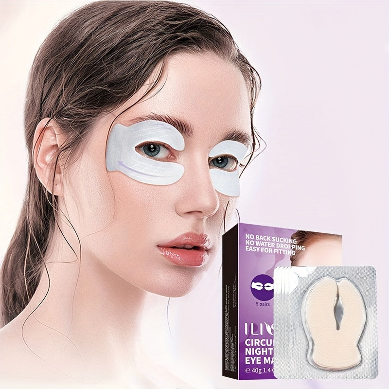 ILISYA C Circulating Eye Mask - 5 Pairs, Moisturizing and Firm, Suitable for a Variety of Skin Types