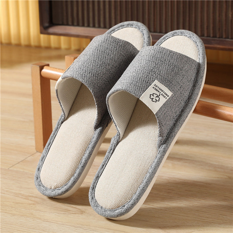 Cozy Women's Indoor Linen Slippers