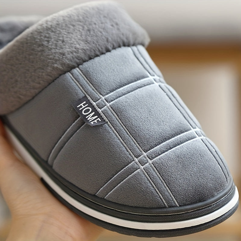 Luxurious Mens Plush Slippers