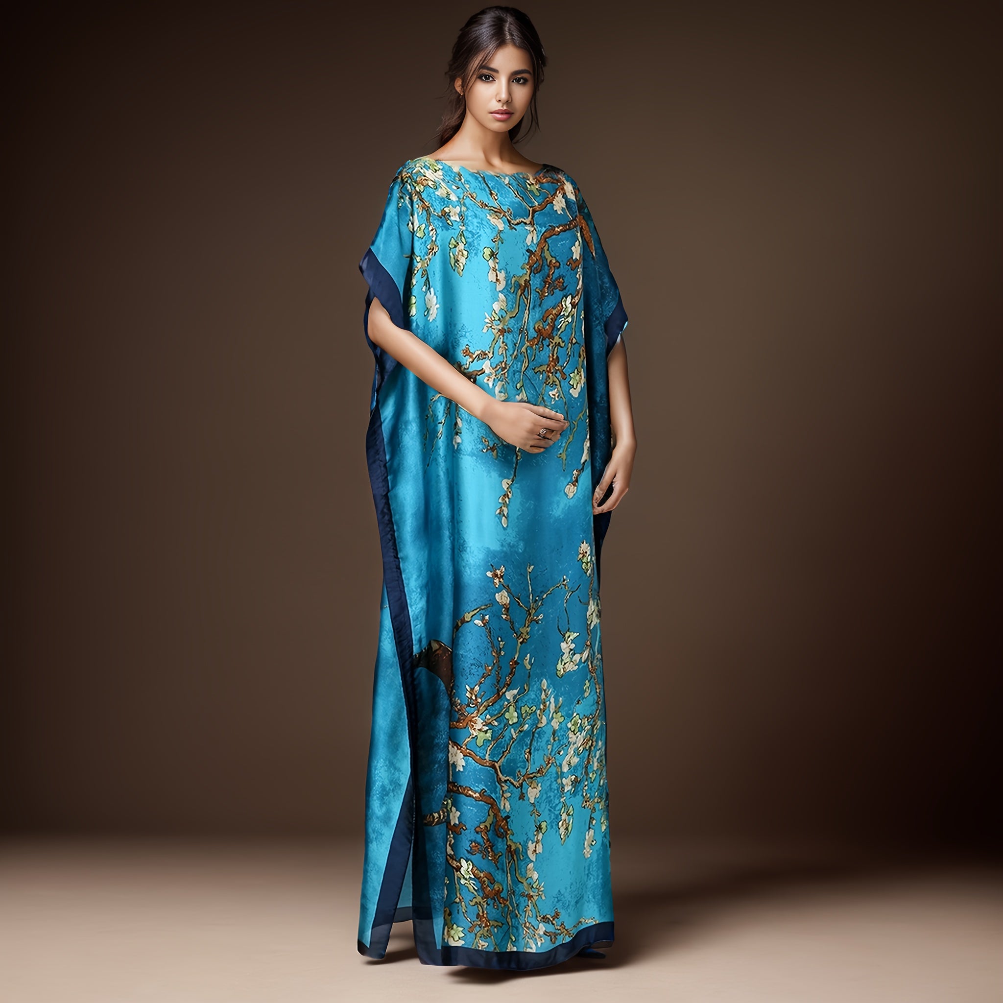Luxury Lightweight Floral Print Scarf Shawl