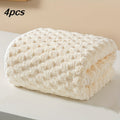 4-Pack Waffle Weave Bath Towels, Ultra-Absorbent Microfiber Towels