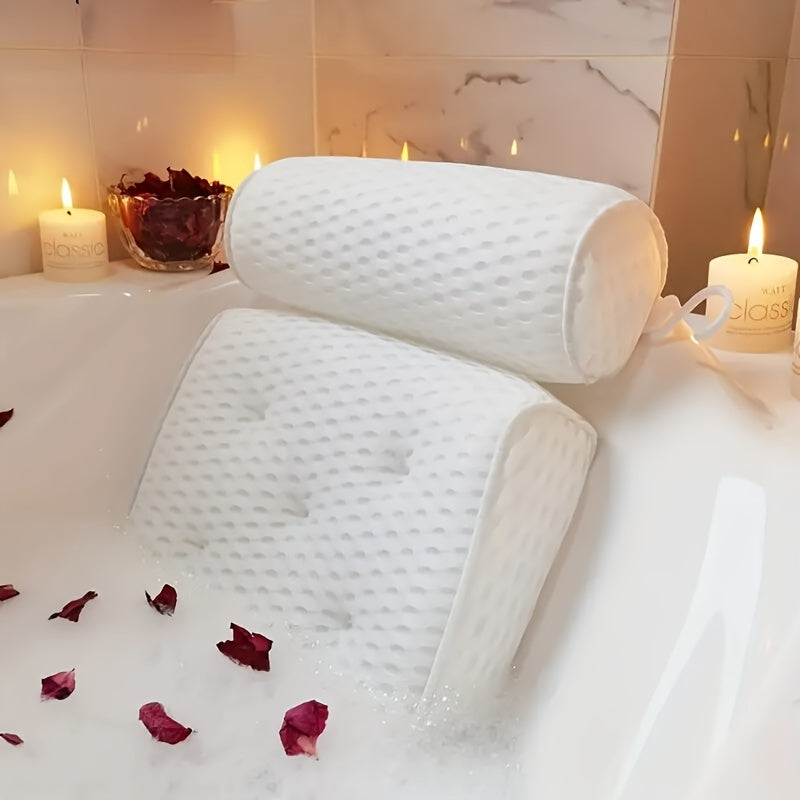 Spa Bath Pillow with Non-Slip Suction Cups