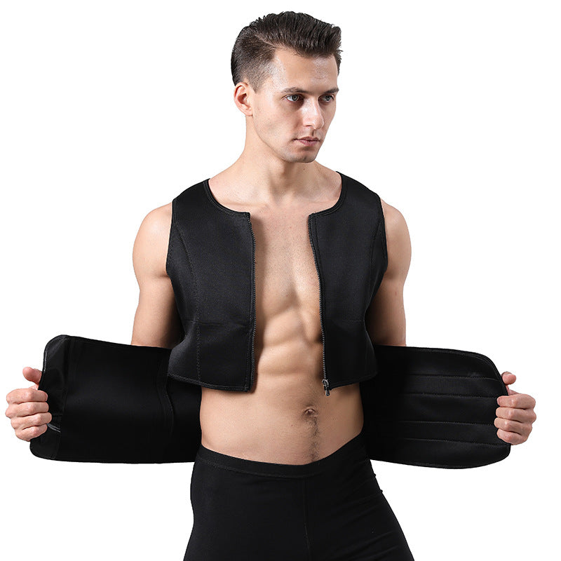 Men's Adjustable Compression Tank Top, Men's Waist Trainers