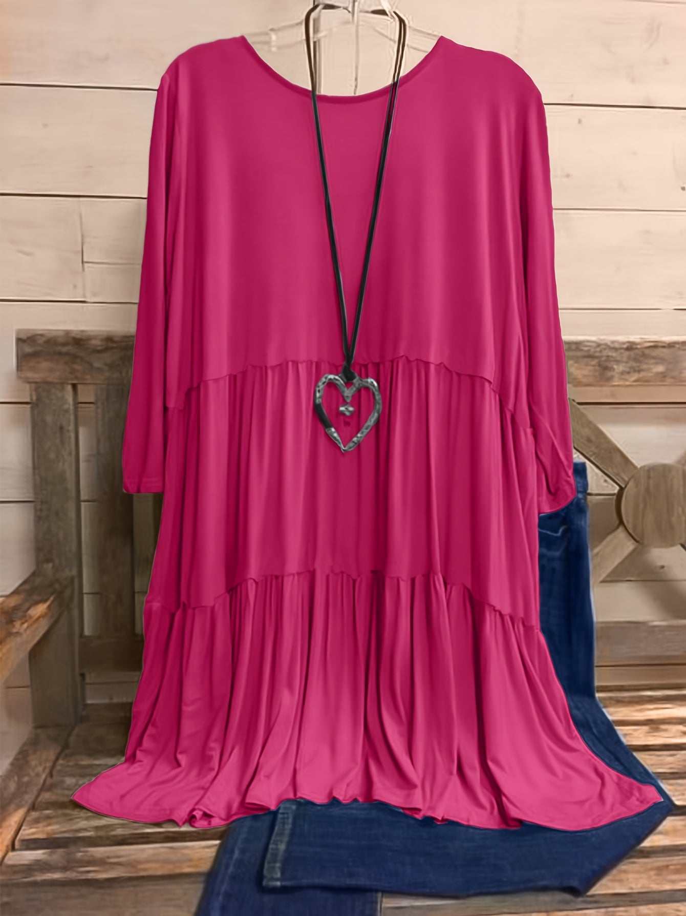 Plus Size Women's Chic Smock Dress