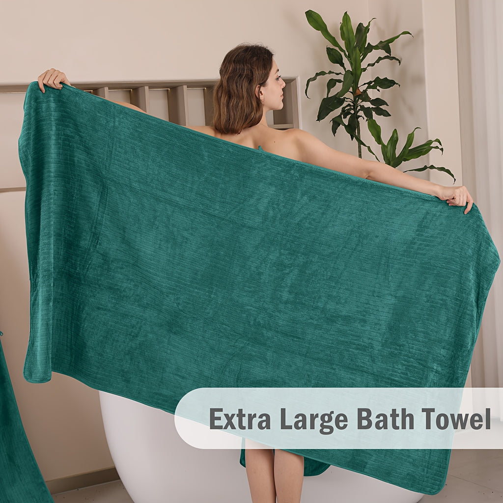 4 Pack Oversized Bath Towels Set