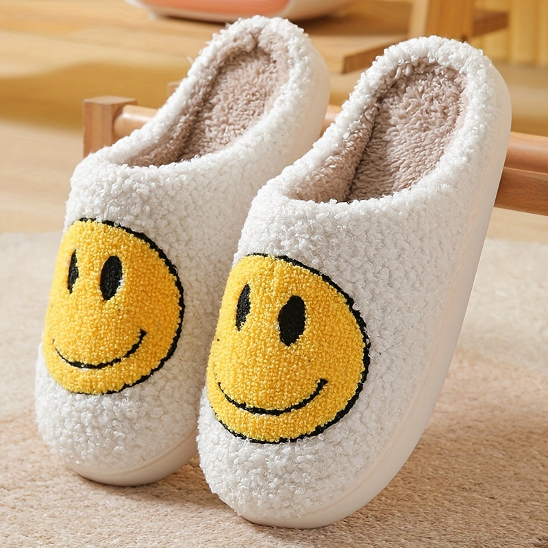 Girls Adorable Smiling Face Cartoon Slippers