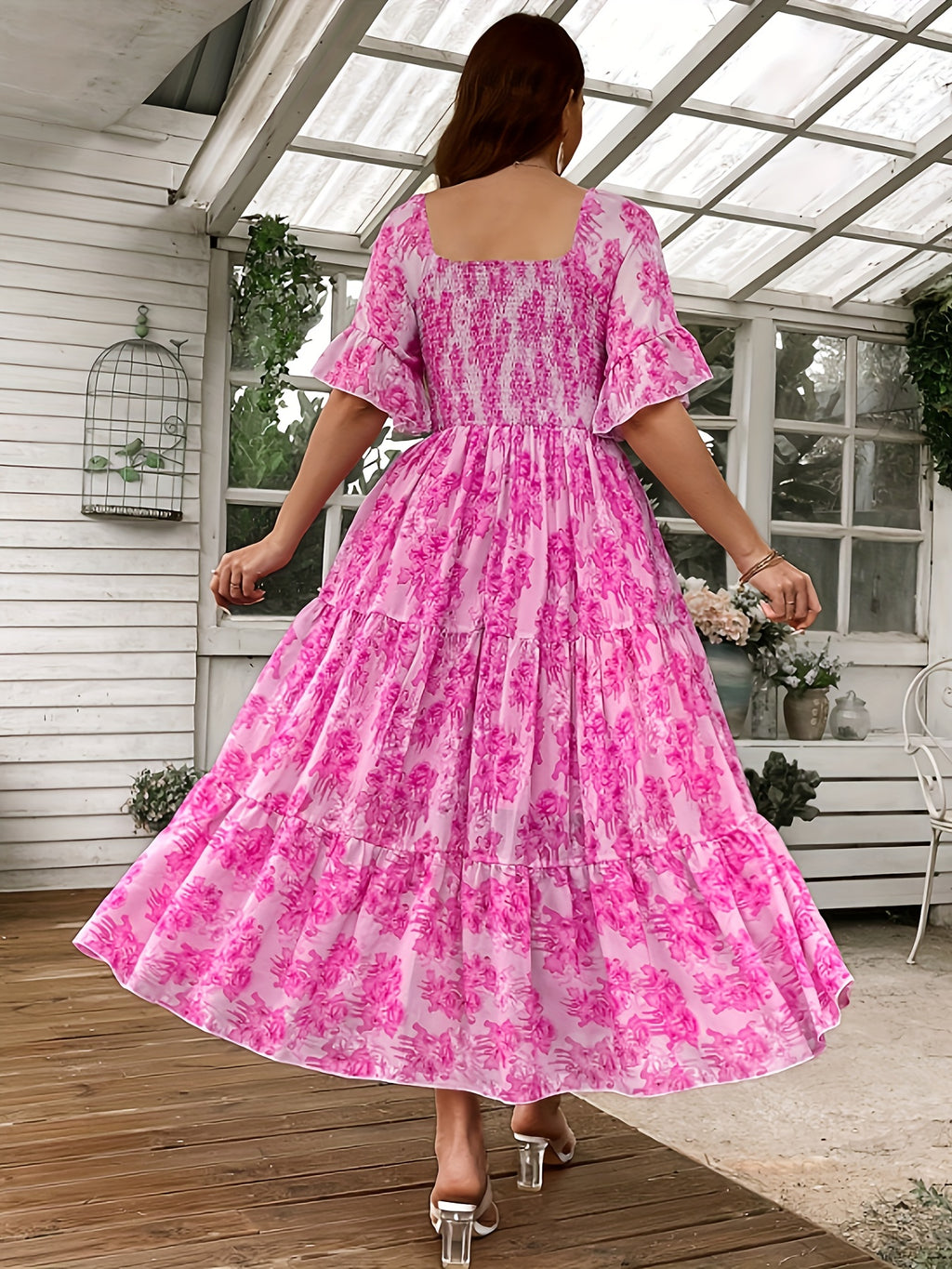 Plus Size Floral Haven Maxi Dress