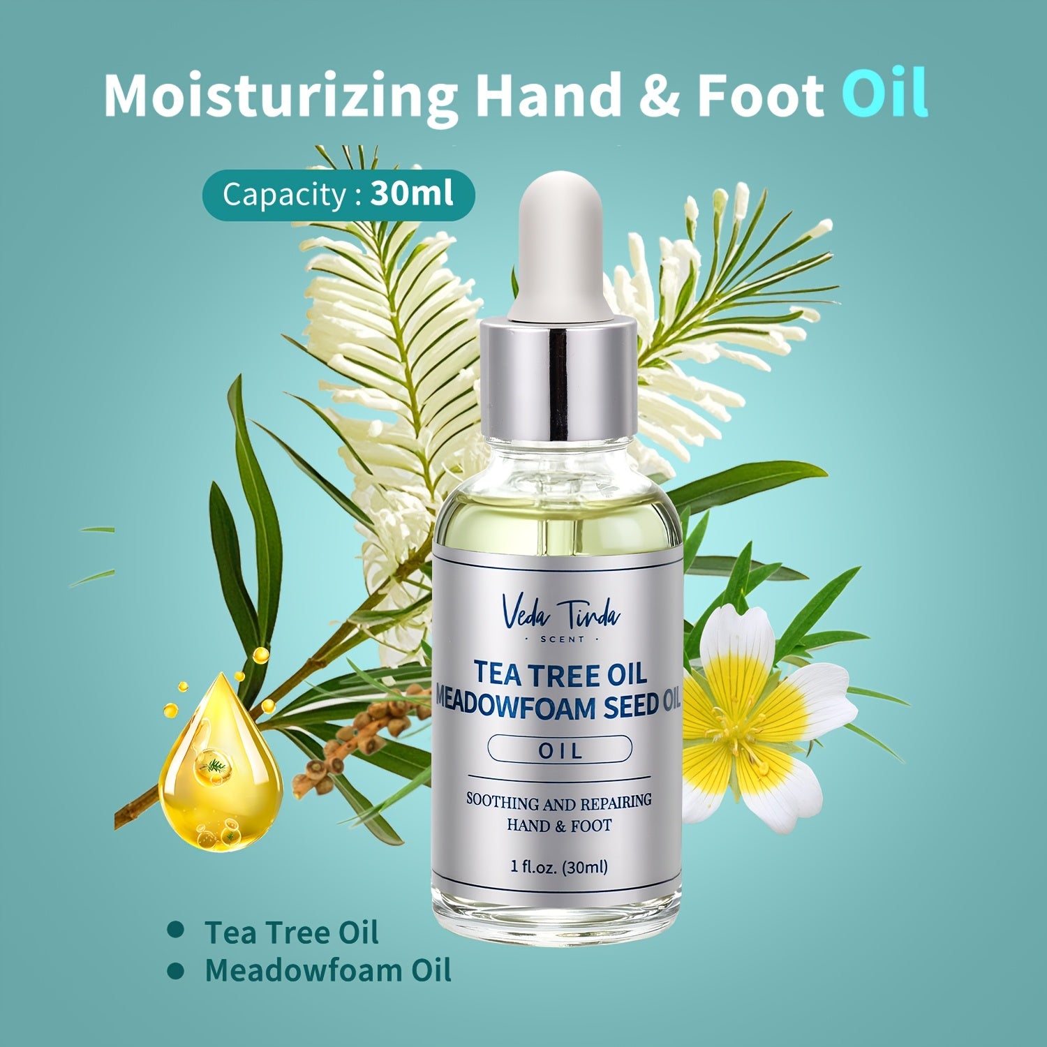 VTS Self Care Kit - Includes Moisturizing Heel Socks, Hand & Foot Oil, Salt Scrubs, Serum, Urea Cream 40 Percent - Hand Care Set, Foot Pedicure Kit
