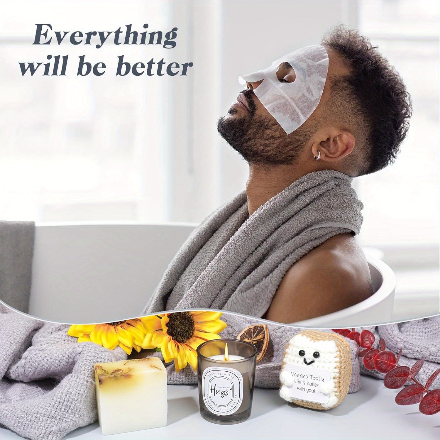 Get Well Soon Gift Basket Men, Self Care Gifts For Men