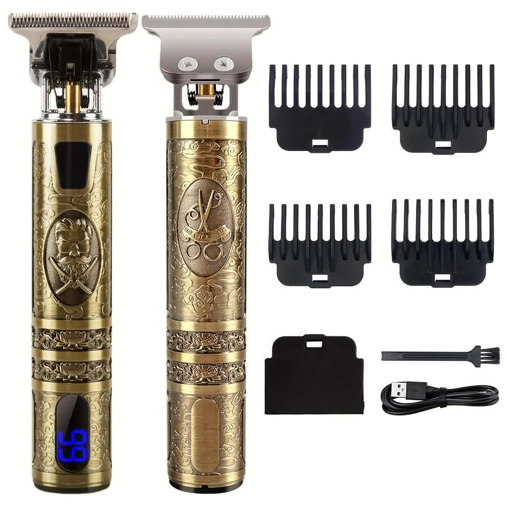 Men's Electric Shaver with LED Display, Hair Clipper, Trimmer, Beard Trimmer Wireless