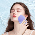 Facial Cleansing Brush, Skin care, Waterproof Face Brush for Deep Cleansing Violet