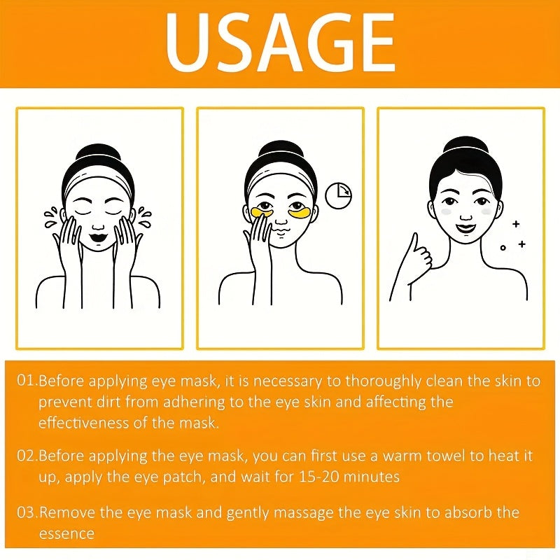 60pcs of collagen and vitamin C eye mask - low sensitive gel