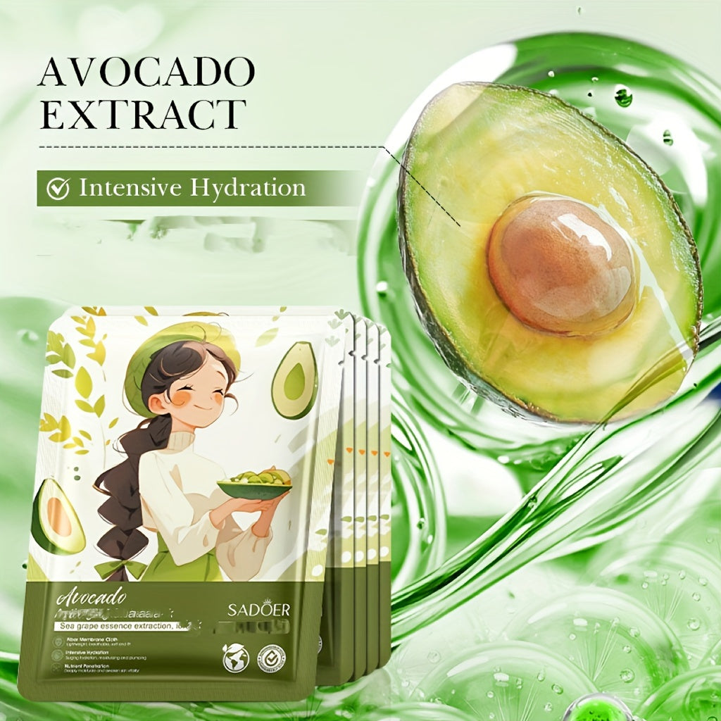 5 Pieces/10 Pieces Plant-Based Squalane Facial Mask Set Alcohol free