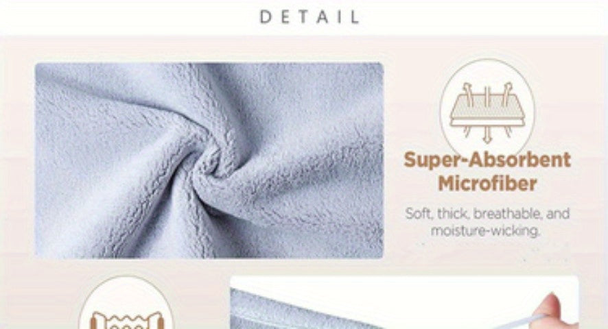Microfiber Hair Towel Quick Drying Hair Wrap Towel