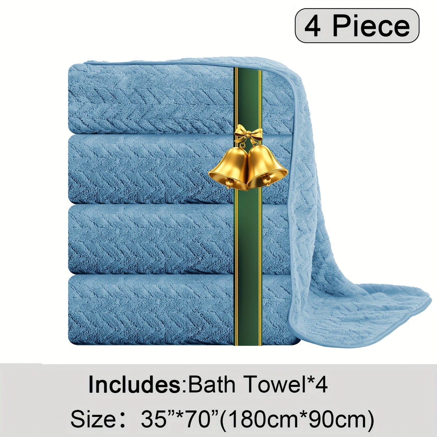 Oversized Bath Towels Set Microfiber