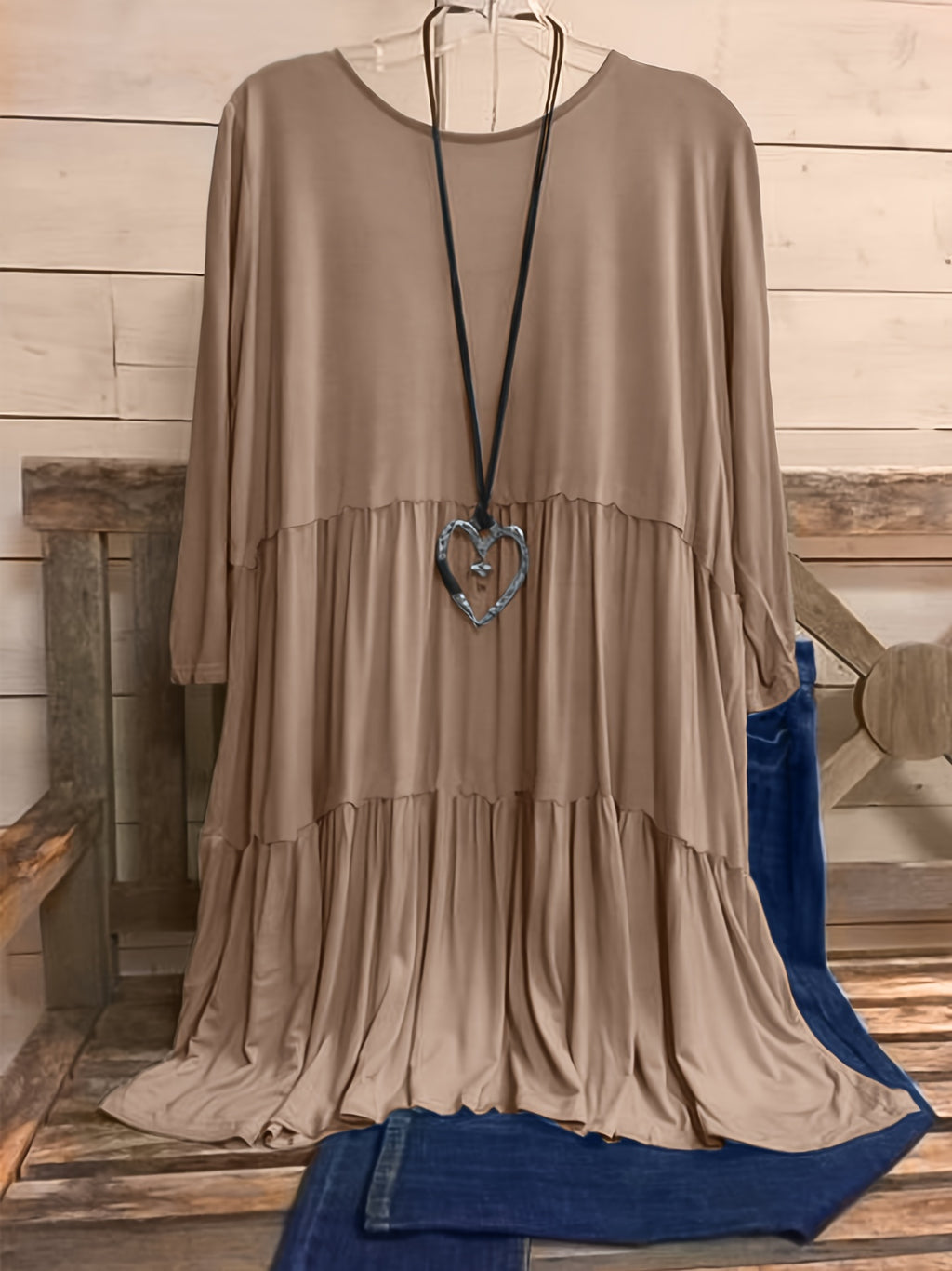Plus Size Women's Chic Smock Dress