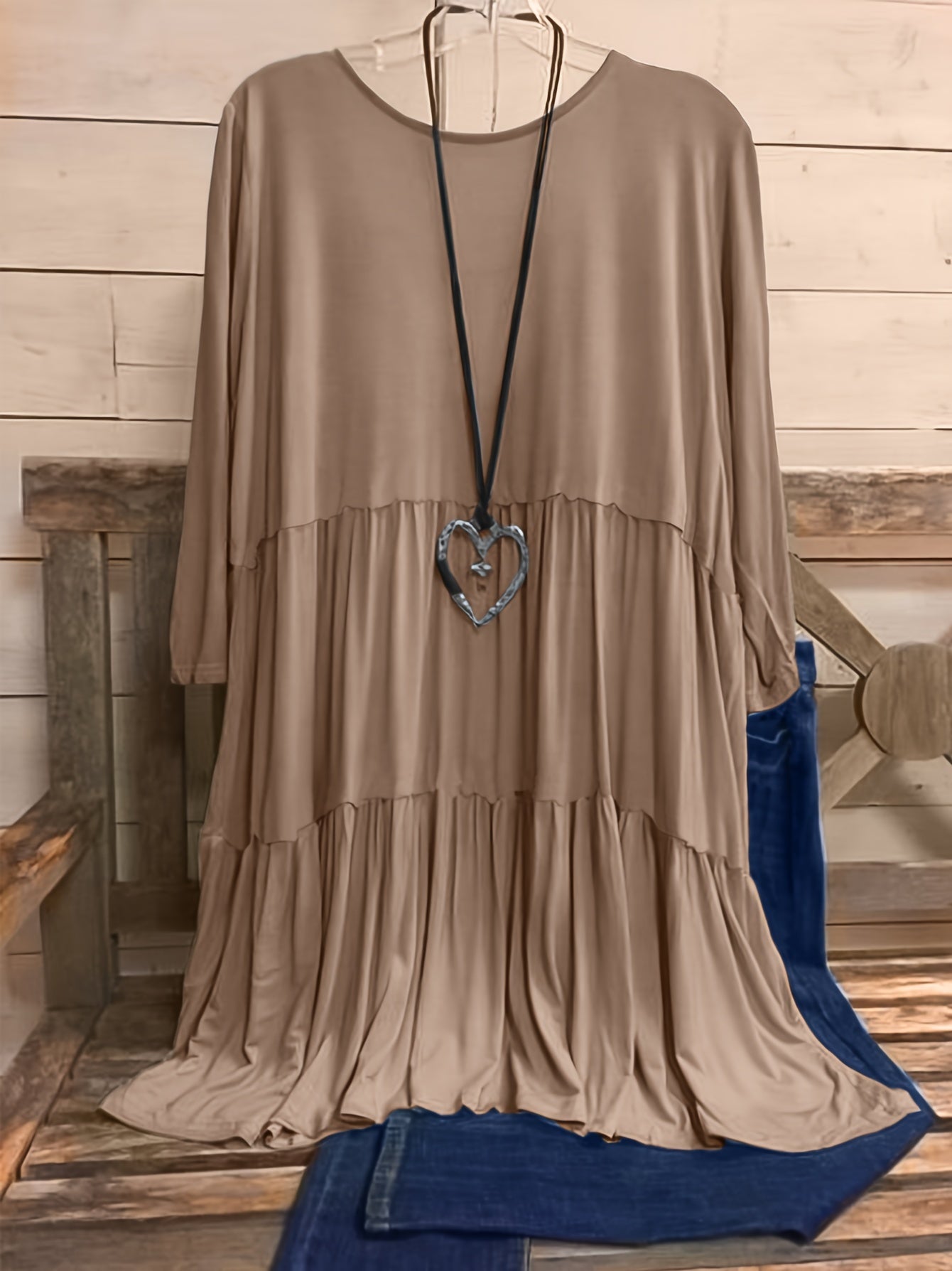 Plus Size Women's Chic Smock Dress