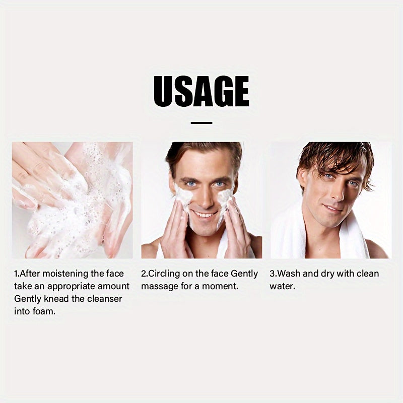 Instant Clean Men's Volcanic Mud Facial Cleanser