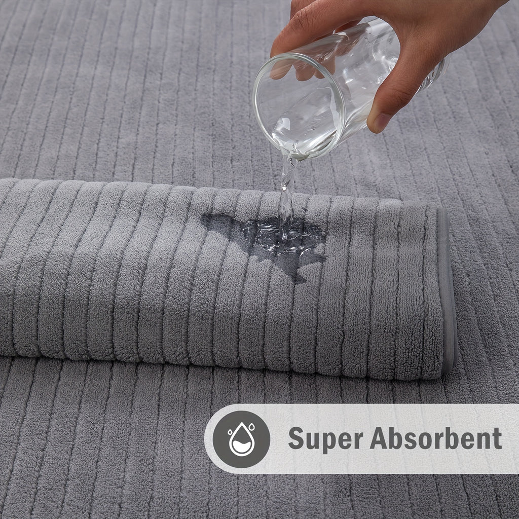 Oversized Bath Towels Set Microfiber